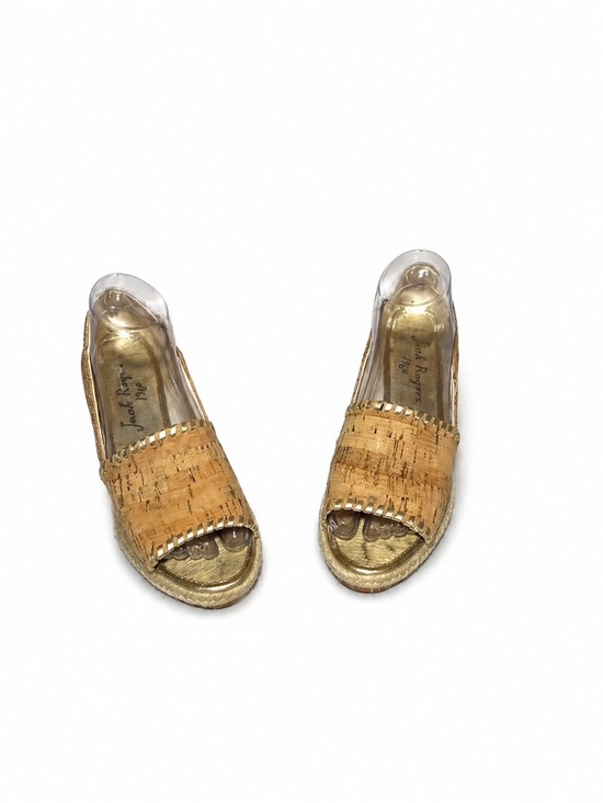 Jack Rogers Shoes - Jack Rogers Cork Slide Sandals with Gold Insole